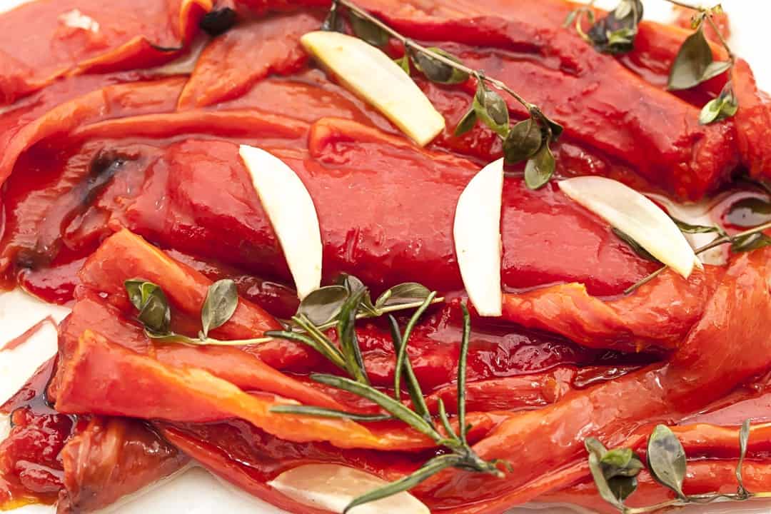 Gergrillte Paprika in Öl – peperoni grigliati sott’olio
